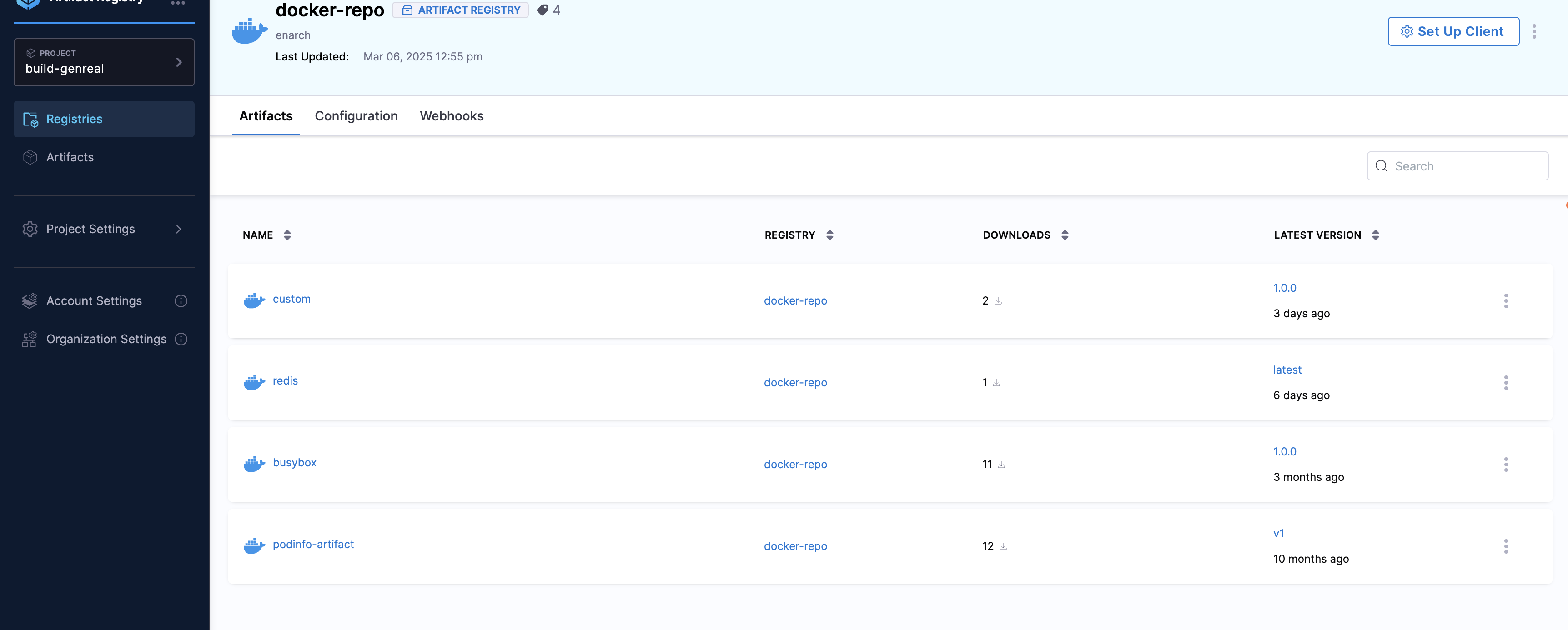 artifacts-in-registry artifacts-in-registry